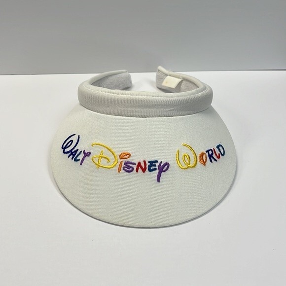 Vintage 80s 90s Walt Disney World visor White Theme parks - Picture 3 of 12